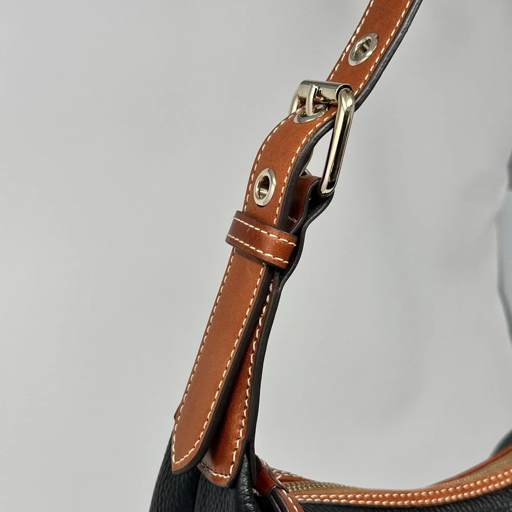 Dooney & Bourke Pebble Grain Paige Sac Black Hobo Tassel Shoulder Bag
